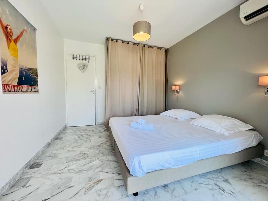 Le Pinede - Apt 4 Prs- Parking - Clim - 500M Plages Antibes Exteriör bild
